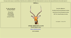 Desktop Screenshot of impalashootingclub.co.za